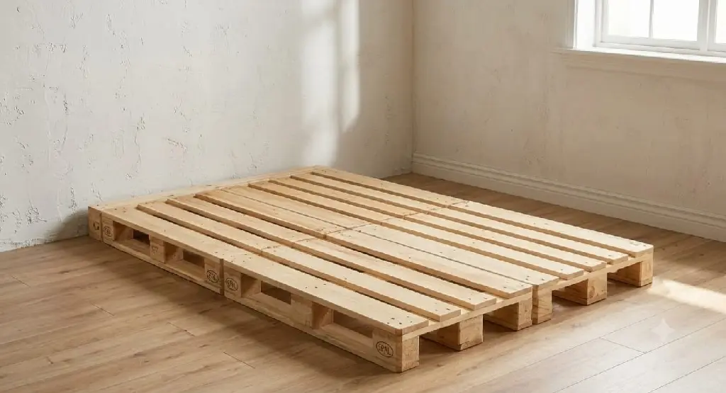 Double Pallet bed - queen (Angle only Pallet).webp